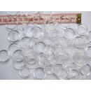 Ring Plastik transparent 18 x 24mm 100 Stück zum Basteln