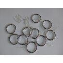 Ringe chrom glänzend für 20mm Gardinenstangen10...