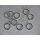Ringe chrom glänzend für 20mm Gardinenstangen10 Stück