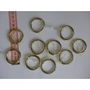 Ringe goldfarben glänzend 20mm Gardinenstangen 10 Stück
