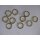 Ringe goldfarben glänzend 20mm Gardinenstangen 10 Stück