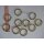 Ringe goldfarben glänzend 20mm Gardinenstangen 10 Stück
