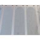 Scheibengardinenstoff Coffee 92cm hoch weiß braun...