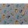 Baumwolljersey Waldtiere hellblau