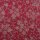 Reststück 70x135cm Ranken rot creme Baumwolle