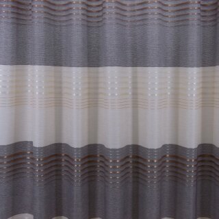 Gardinen Dekostoff Linus Streifen braun beige 150cm breit