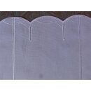 Scheibengardinenstoff Strandkorb weiß blau Muster 45cm hoch