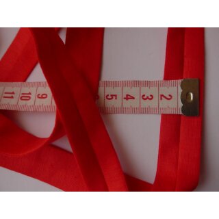 Jersey Schrägband rot 14 vorgefalzt 20mm