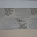 Gardinen Dekostoff Cosmos beige ecru Streifen Kreise 140cm breit