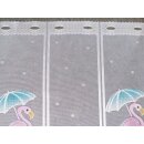Scheibengardinenstoff Flamingo Bärchen bedruckt 49cm hoch