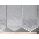 Scheibengardinenstoff blau weiß Muster bestickt 45cm hoch