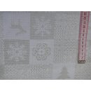 Dekostoff Tannenbaum karo goldglitzer Weihnachten 143cm breit