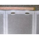 Scheibengardinenstoff weiß Blätter und Muster 59cm hoch