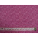 French Terry Quadrat Streifen pink rosa