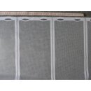 Scheibengardinenstoff Karo und Muster weiß 120cm hoch