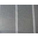 Scheibengardinenstoff Karo und Muster weiß 120cm hoch
