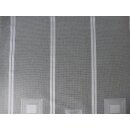 Scheibengardinenstoff Karo und Muster weiß 120cm hoch