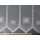 Scheibengardinenstoff Karo und Muster weiß 120cm hoch