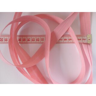 Schrägband 04 rosa vorgefalzt 20mm Meterware