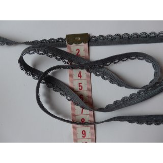 Gummilitze grau10mm elastische Meterware