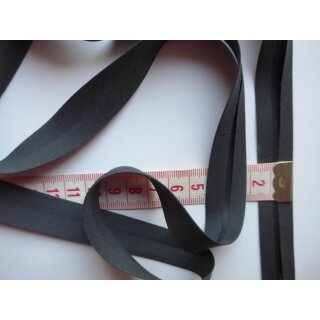 Schrägband anthrazit vorgefalzt 18mm Meterware