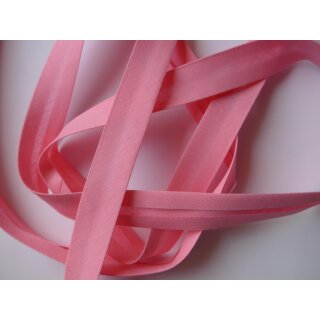 Schrägband rosa 18mm vorgefalzt Meterware