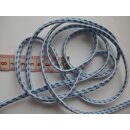 Gummiband hellblau blau meliert elastisch Meterware