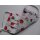 Gesichtsmaske Himbeeren in rot zweilagigem Baumwollstoff