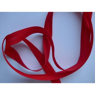 Schrägband rot 18mm vorgefalzt Meterware