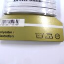 Gummiband Flachgummi 5 Meter Gummilitze weiß 8mm breit