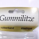 Gummiband Flachgummi 5 Meter Gummilitze weiß 8mm breit