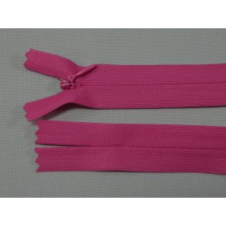 Reißverschluss Nahtverdeckt 60cm pink nicht teilbar