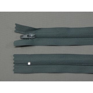 Reißverschluss Perlon fein mausgrau 60cm nicht teilbar