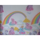 Gardinenstoff Ponys Regenbogen Kindergardine Meterware