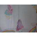 Gardinenstoff Ponys Regenbogen Kindergardine Meterware