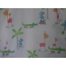 Gardinenstoff Giraffe Maus Krokodil Kindergardine Meterware