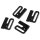 Bikiniverschluss 25mm Durchlass schwarz