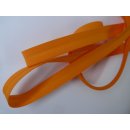 Schrägband orange 18mm vorgefalzt Meterware