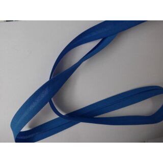 Schrägband blau 18mm vorgefalzt Meterware