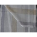 Miniflächen-Set grau beige längs gestreift Scheibengardine