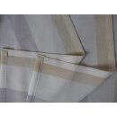 Miniflächen-Set beige grau längs gestreift Scheibengardine