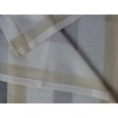 Miniflächen-Set beige grau längs gestreift Scheibengardine