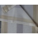 Miniflächen-Set beige grau längs gestreift Scheibengardine