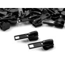 Zipper schwarz  für Reißverschluss Krampe 5mm