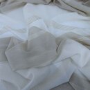 Gardinen Dekostoff Morella beige weiß Streifen 150cm breit