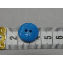 Knopf blau Struktur 18mm