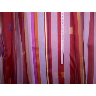Reststück Organza Gardinenstoff längs gestreift 280 x 140cm