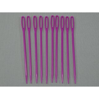 Kunststoff Nadeln pink 75mm stumpf 10Stück