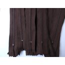Reißverschluss dunkelbraun 14cm Kunststoff nicht teilbar 20 Stück