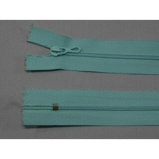 Reißverschluss pastellblau 20cm nicht teilbar Kunststoff